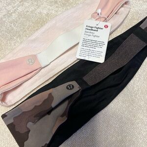 Bundle (2) LuluLemon Fringe Fighter Headbands